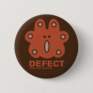 Badge Rond 5 Cm Bouton rouge de DÉFAUT