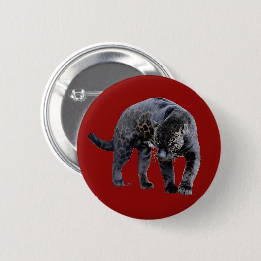 Badge Rond 5 Cm Bouton rouge Jaguar Diablo (Devant & derrière)