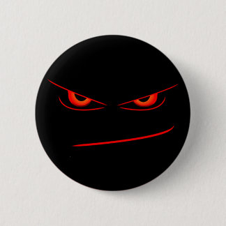 Badge Rond 5 Cm bouton rouge mauvais de yeux