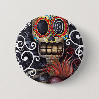 Badge Rond 5 Cm Bouton sacré de coeur