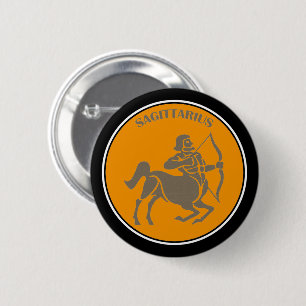 Badge Rond 5 Cm Bouton Sagittarius