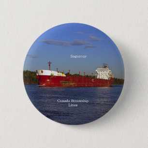 Badge Rond 5 Cm Bouton Saguenay