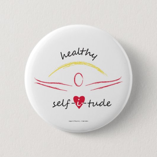 Badge Rond 5 Cm Bouton sain de Selfitude (Devant)