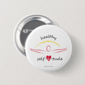 Badge Rond 5 Cm Bouton sain de Selfitude (Devant & derrière)