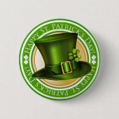 Badge Rond 5 Cm Bouton Saint Patrick's Day - SRF (Devant)