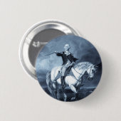 Badge Rond 5 Cm Bouton Salute George Washington (Devant & derrière)