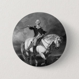 Badge Rond 5 Cm Bouton Salute George Washington