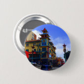 Badge Rond 5 Cm Bouton San Francisco Chinatown #8 (Devant & derrière)