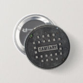 Badge Rond 5 Cm Bouton sanitaire (Devant & derrière)