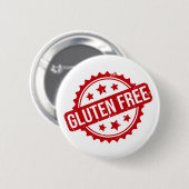 Badge Rond 5 Cm Bouton sans gluten (Devant & derrière)
