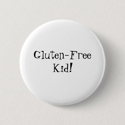 Badge Rond 5 Cm Bouton sans gluten d'enfant (Devant)