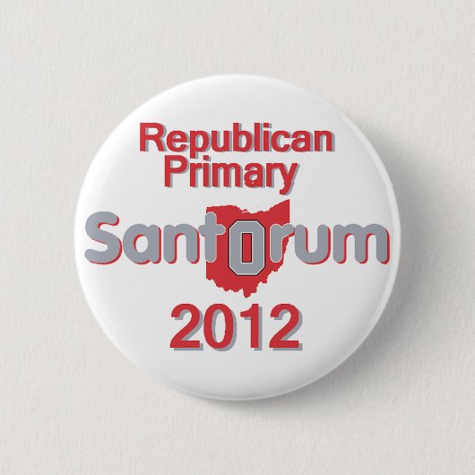 Badge Rond 5 Cm Bouton Santorum OHIO (Devant)