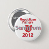 Badge Rond 5 Cm Bouton Santorum OHIO (Devant & derrière)