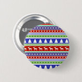 Badge Rond 5 Cm bouton scandinave noël (Devant & derrière)