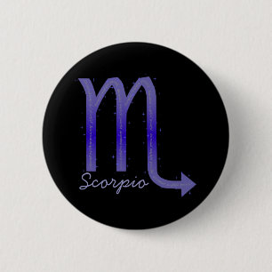 Badge Rond 5 Cm Bouton Scorpio