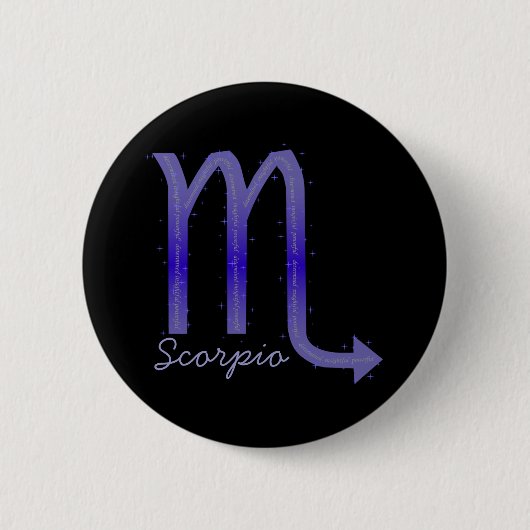 Badge Rond 5 Cm Bouton Scorpio (Devant)