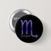 Badge Rond 5 Cm Bouton Scorpio (Devant & derrière)