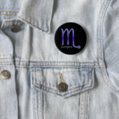 Badge Rond 5 Cm Bouton Scorpio (En situation)