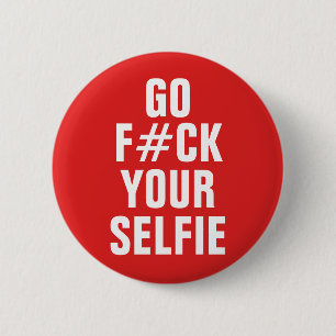 Badge Rond 5 Cm Bouton SELFIE