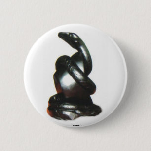 Badge Rond 5 Cm Bouton Serpent -Se-