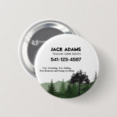 Badge Rond 5 Cm Bouton Service de pelouse Treecare (Devant & derrière)