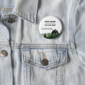 Badge Rond 5 Cm Bouton Service de pelouse Treecare (En situation)