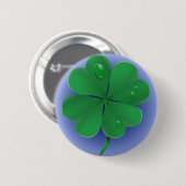 Badge Rond 5 Cm Bouton shamrock (Devant & derrière)