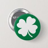 Badge Rond 5 Cm Bouton shamrock (Devant & derrière)