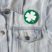Badge Rond 5 Cm Bouton shamrock (En situation)