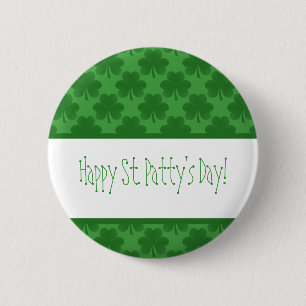 Badge Rond 5 Cm Bouton Shamrock simple