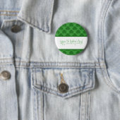 Badge Rond 5 Cm Bouton Shamrock simple (En situation)