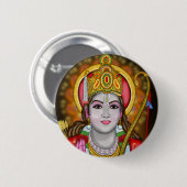 Badge Rond 5 Cm Bouton Shree Ram (Devant & derrière)