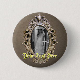 Badge Rond 5 Cm Bouton simple élégant de cadre