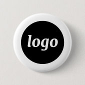 Badge Rond 5 Cm Bouton Simple Logo Business (Devant)
