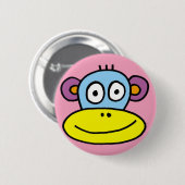 Badge Rond 5 Cm bouton singe (Devant & derrière)