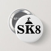 Badge Rond 5 Cm Bouton SK8 (Devant & derrière)
