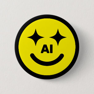 Badge Rond 5 Cm Bouton Smile AI™