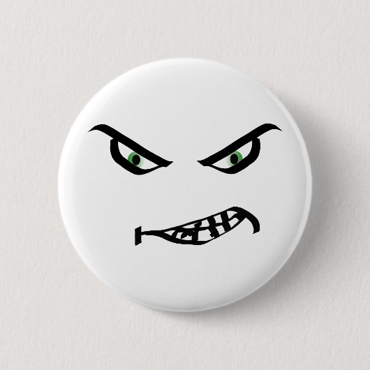 Badge Rond 5 Cm Bouton Snarly de visage (Devant)