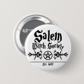 Badge Rond 5 Cm Bouton Société Salem Witches (Devant & derrière)