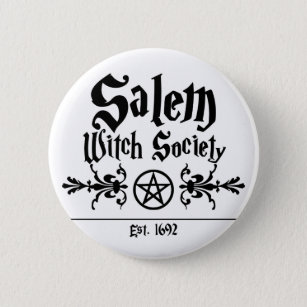 Badge Rond 5 Cm Bouton Société Salem Witches