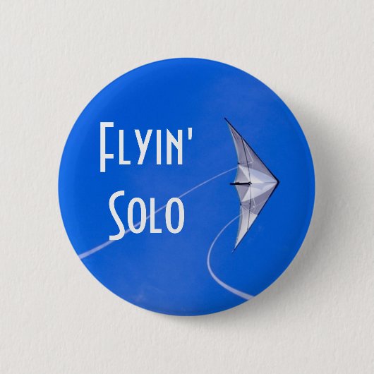 Badge Rond 5 Cm Bouton solo d'adhésion de Flyin (Devant)