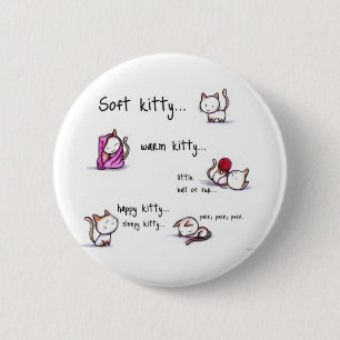 Badge Rond 5 Cm bouton somnolent de minou