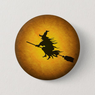 Badge Rond 5 Cm Bouton Sortie volant Halloween