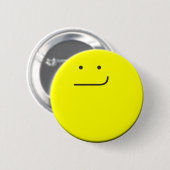 Badge Rond 5 Cm Bouton souriant d'un air affecté (Devant & derrière)