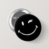 Badge Rond 5 Cm Bouton - sourire (Devant & derrière)