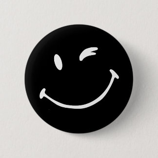 Badge Rond 5 Cm Bouton - sourire