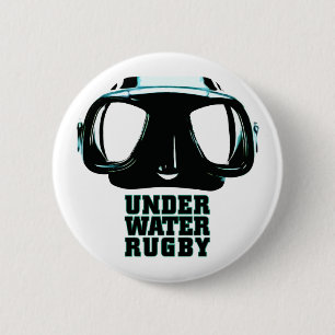 Badge Rond 5 Cm Bouton sous-marin de rugby