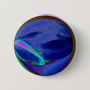 Badge Rond 5 Cm Bouton sous San Fran