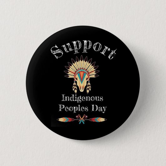 Badge Rond 5 Cm Bouton Soutien aux peuples autochtones (Devant)