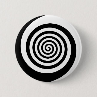Badge Rond 5 Cm Bouton spirale d'hypnose